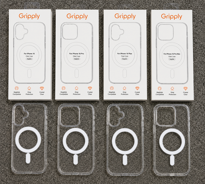 Gripply Magsafe Clear Case, Crystal-clear finish that showcases your iPhone