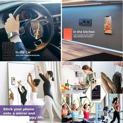 Gripply Suction Suction Pad Sticker (Pack of 3 Assorted) for Hands-Free Mobile Accessory Holder Grip.