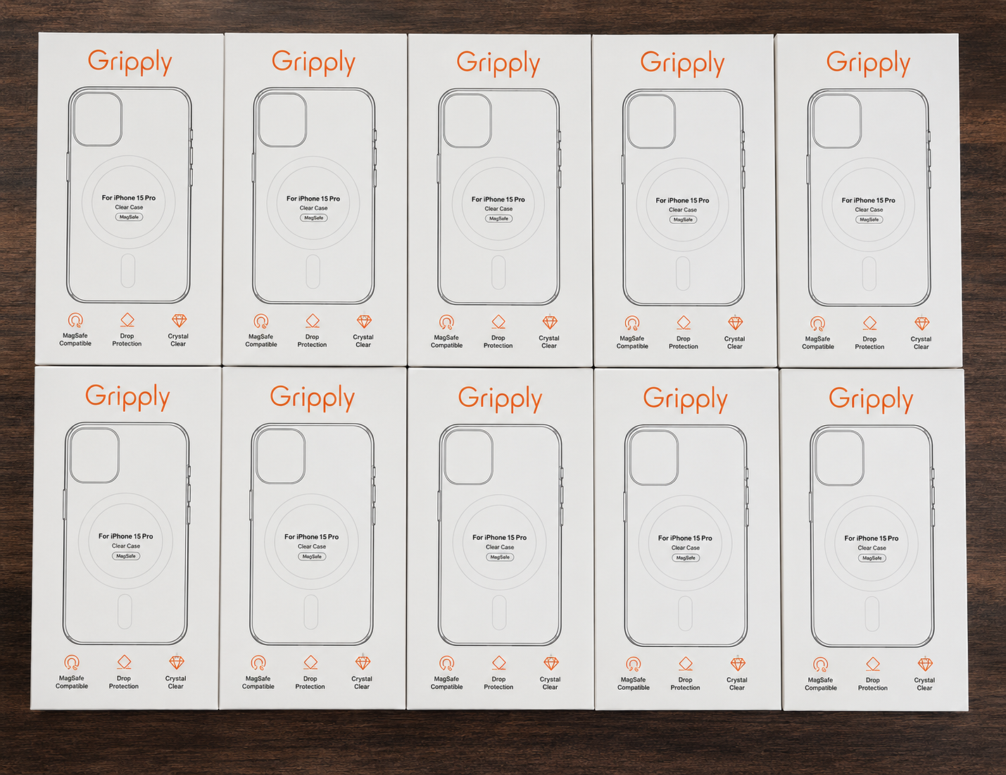 Gripply Magsafe Clear Case, Crystal-clear finish that showcases your iPhone