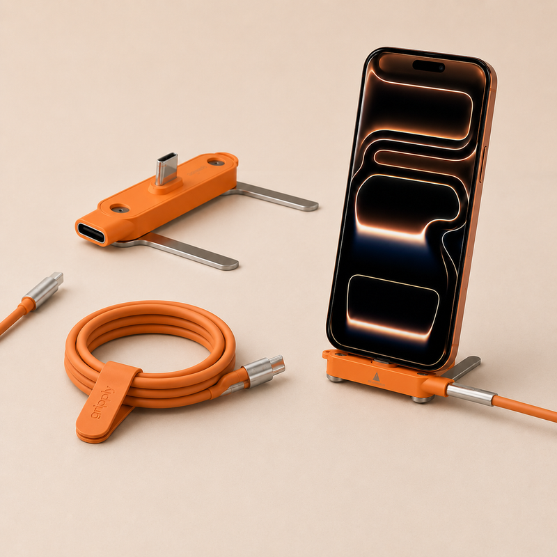 Gripply FlexStand 2-in-1 USB-C Charging Cable Stand